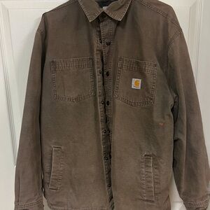 carhartt brown jacket 
slightly used